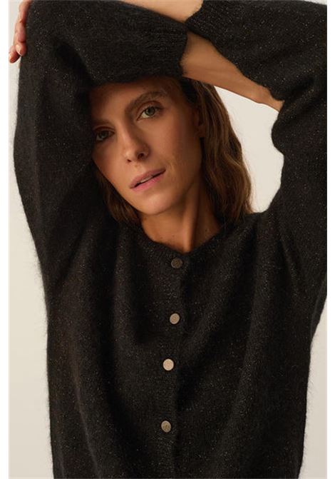 Des Petits Hauts Binette Noir Kid Mohair and Silk Cardigan Des Petits Hauts |  | 1H250083NOIR